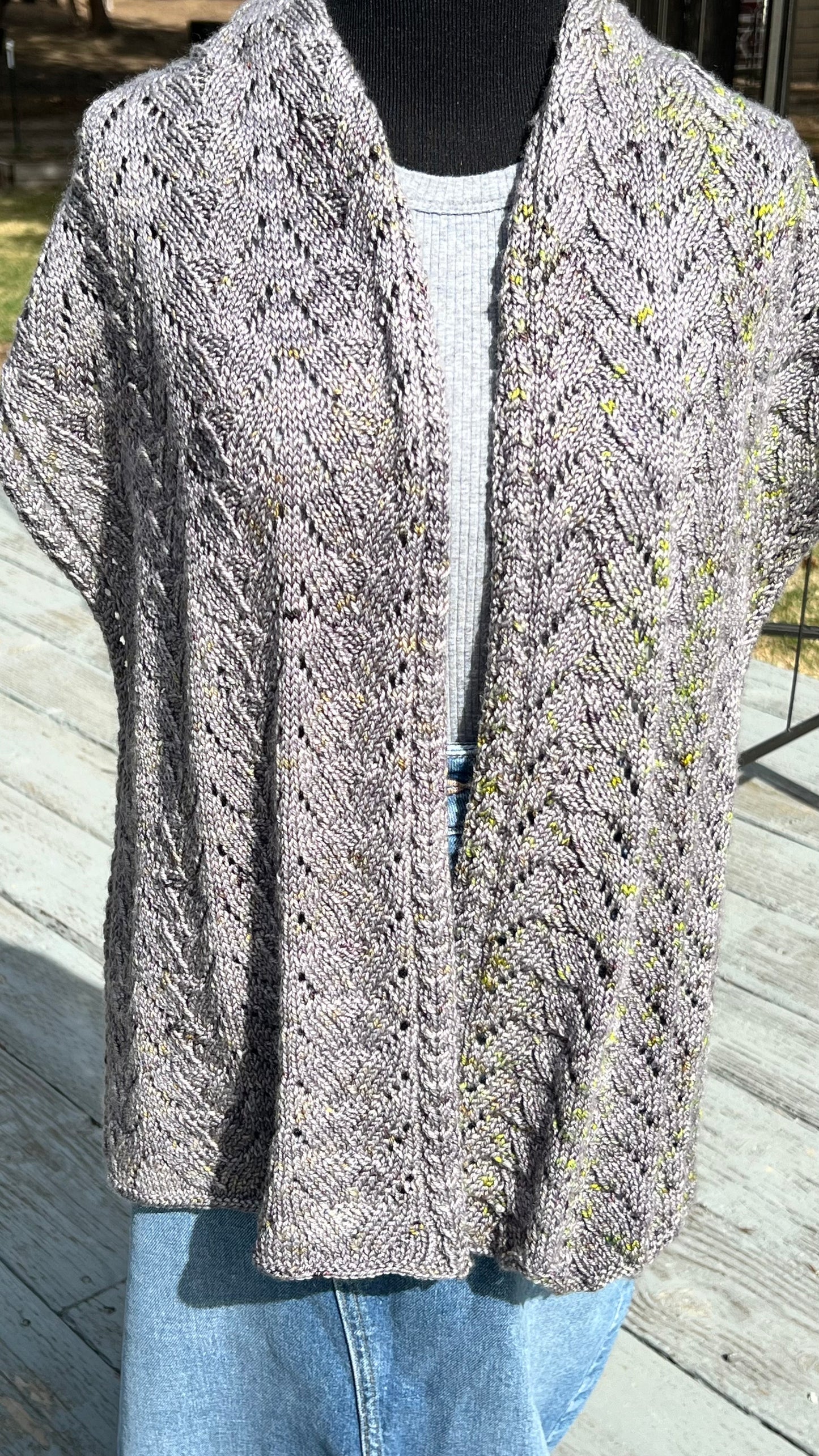 Cashmere Blend hand knit scarf